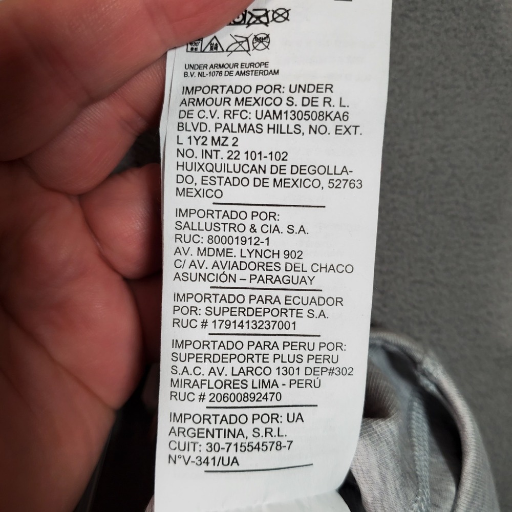 Under Armour Leggings Womens S Gray Logo Full Length High Waist Active Run NEW - Picture 9 of 14